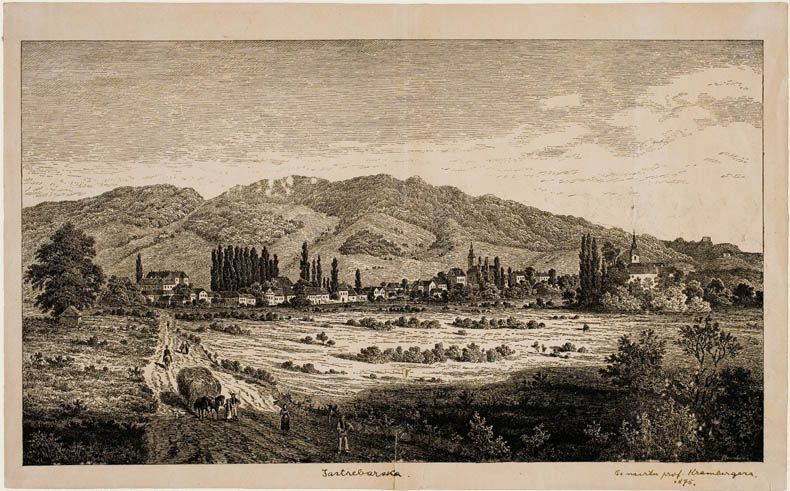 Jastrebarsko. Pogled na mjesto, 1875.
