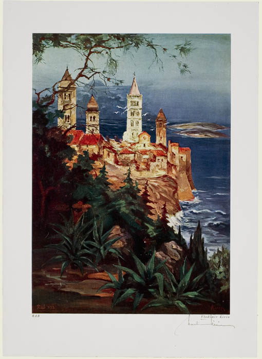 Rab. Panorama grada, 1933.